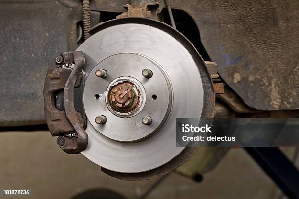 New Brake Discs On An Old Car Stock Photo - Download Image Now - Auto Repair Shop, Brake, Brake Disc