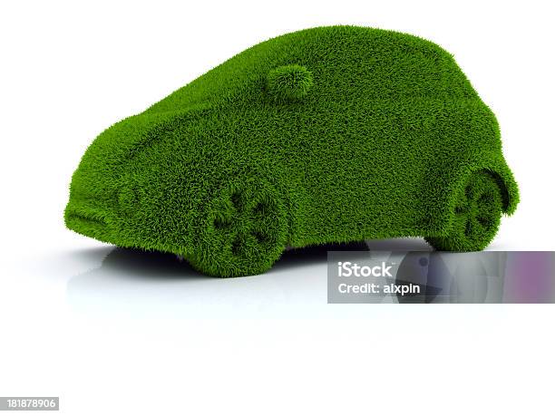 Eco Car Stock Photo - Download Image Now - Electric Car, Grass, Abstract