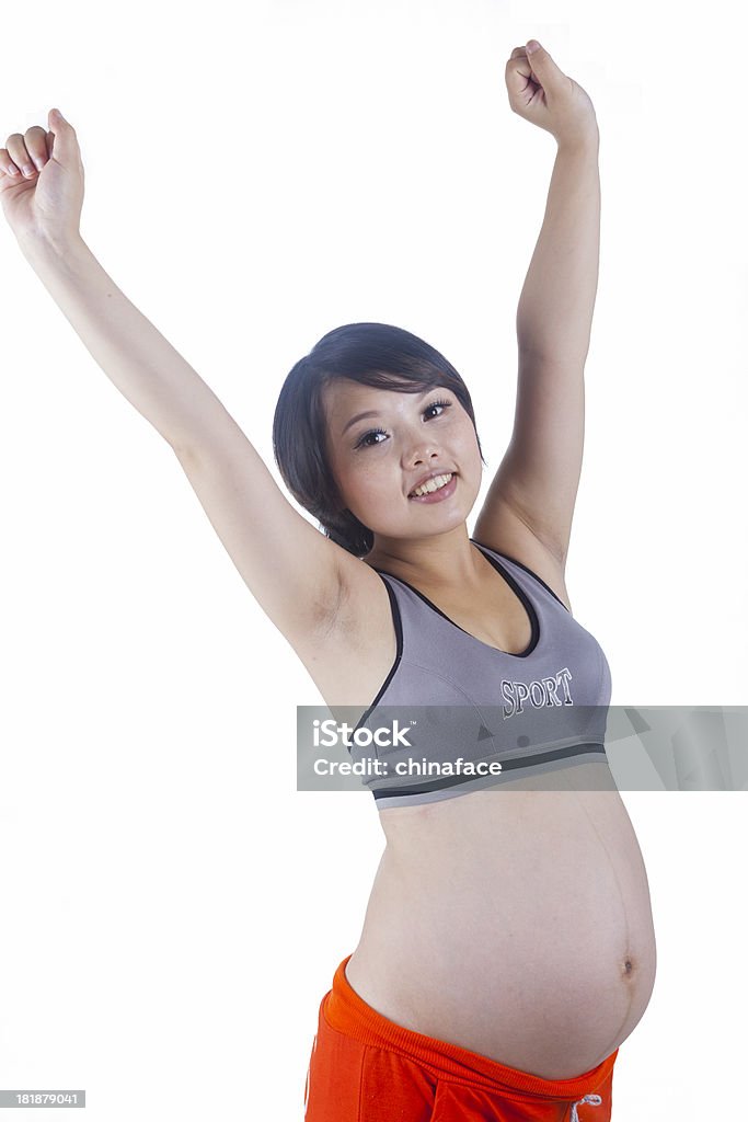 Mulher grávida - Royalty-free Abdómen Foto de stock