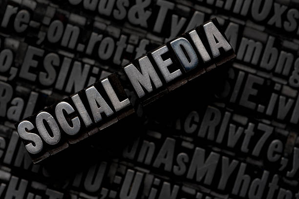 istock Social Media - Metal Letterpress Letters 181879124