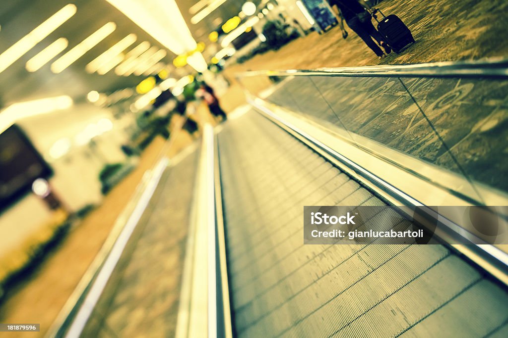 Walkway At The Airport Moving walkway at the airport.More image like that Abstract Stock Photo