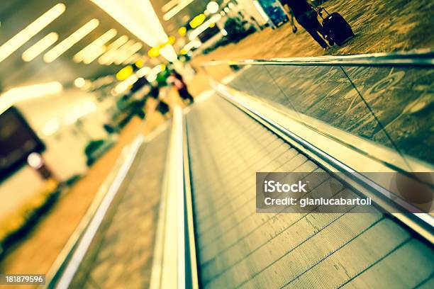 Walkway At The Airport Stock Photo - Download Image Now - Abstract, Accessibility, Activity