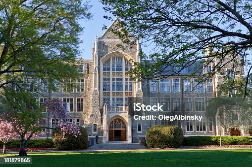 istock Front view of the Georgetown University in Washington 181879865