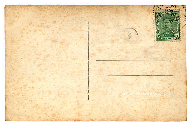 istock Used postcard from Belgium, 1928 181879879