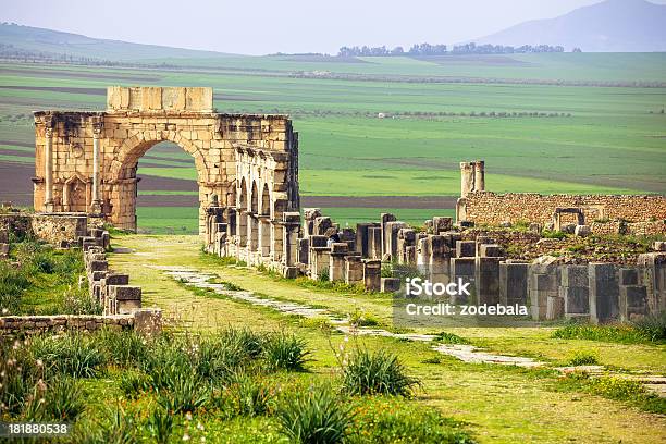 Volubilis Ruins In Morocco Stock Photo - Download Image Now - Volubilis - Morocco, Morocco, Meknes