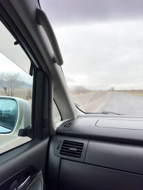 traffic from the driver's perspective