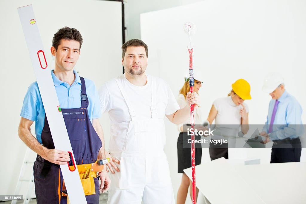 Ouvriers de Construction Site - Photo de Adulte libre de droits