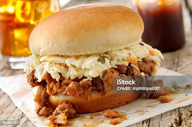 Pulled Pork Bbq Stock Photo - Download Image Now - Barbecue - Meal, Barbecue Pork, Barbeque Sauce