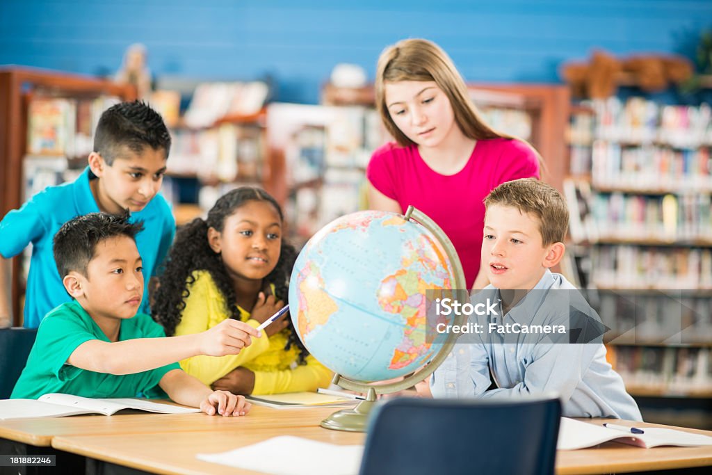 Diversos aula da Escola Primária - Royalty-free Afro-americano Foto de stock