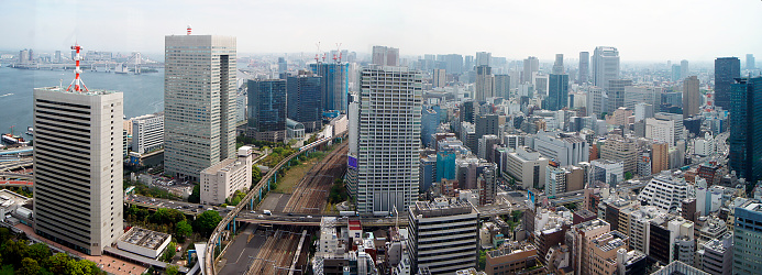 Panoramic view of the city of Tokyo, Honshu Island - Japan