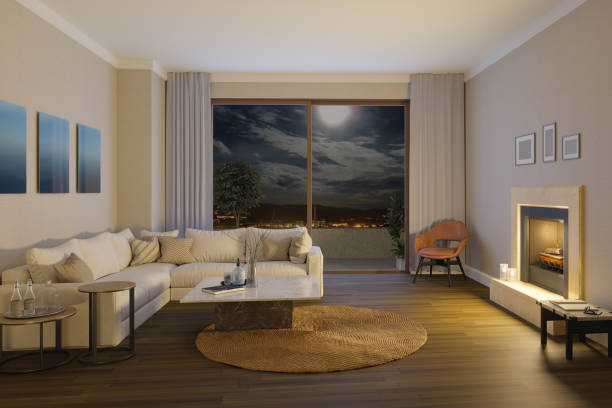 istock Project of a studio apartment with a modern style. 1818845355
