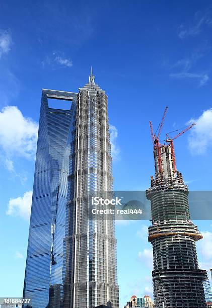 상하이 고층 건물 0명에 대한 스톡 사진 및 기타 이미지 - 0명, 건물 외관, 건축