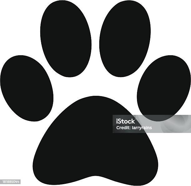 Paw Print Stock Illustration - Download Image Now - Paw, Dog, Paw Print