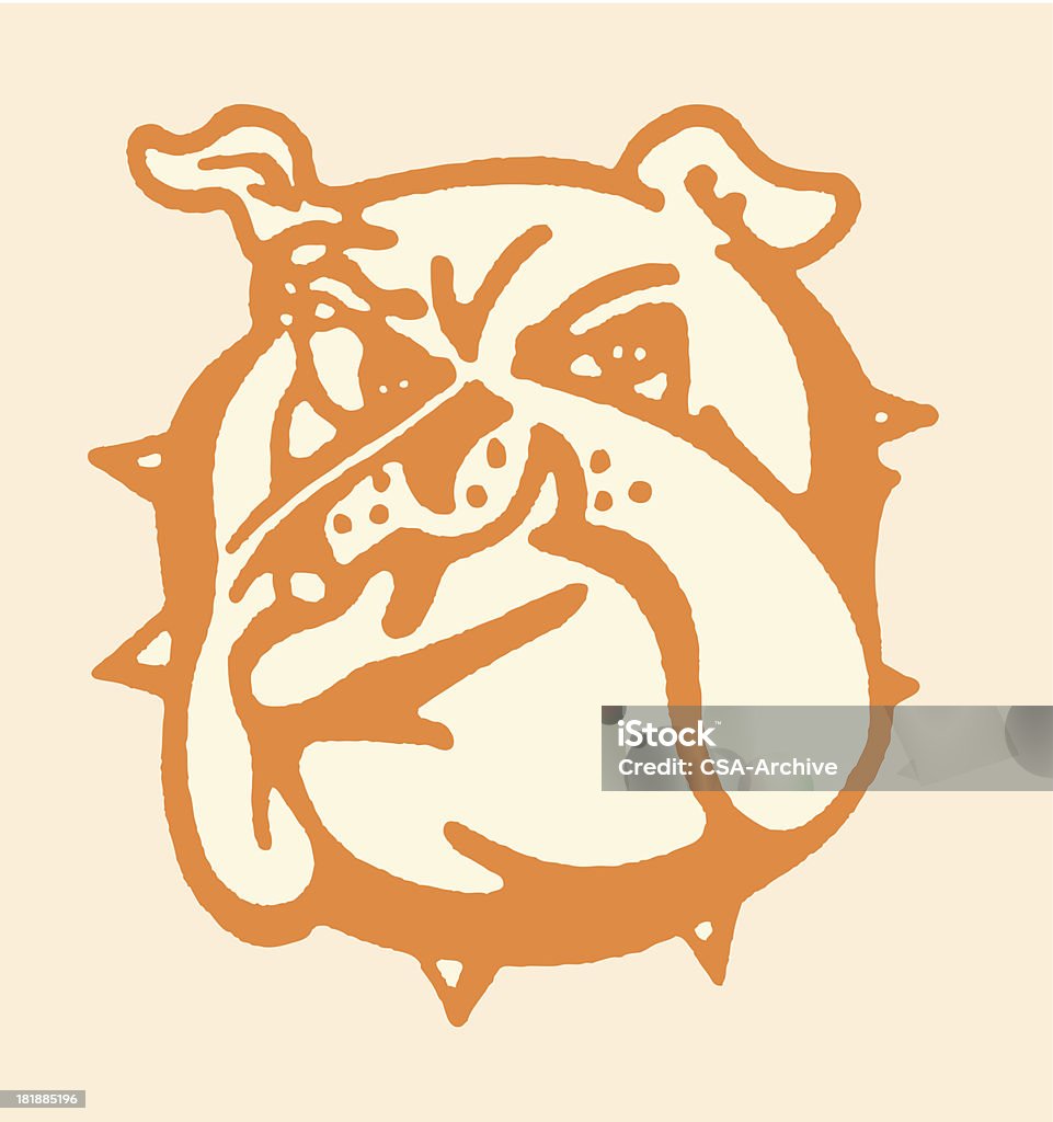 Meine Bulldogge - Lizenzfrei Altertümlich Vektorgrafik