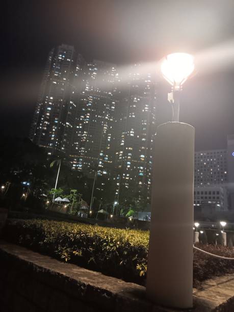 istock City night view from public garden 1818855027