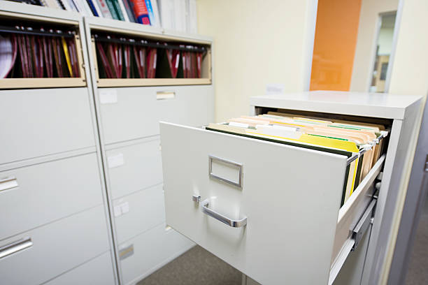istock Corporate Interior Open Filing Cabinet 181885736