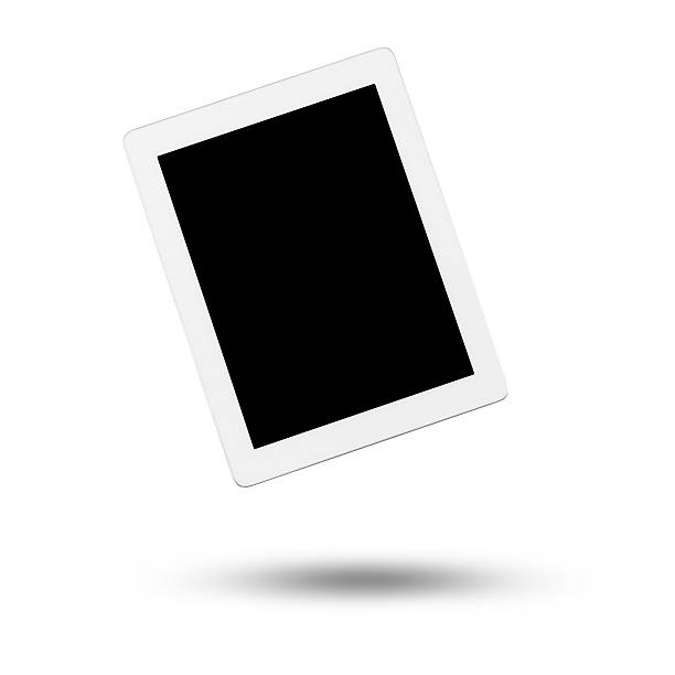 цифровой планшет, изолированные на белом фоне, плавающие - ipad mini ipad white small стоковые фото и изображения