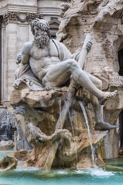 Fontana dei Quattro Fiumi (Fountain of the Four Rivers) is a fountain in the Piazza Navona in Rome, Italy. It was designed in 1651 by Gian Lorenzo Bernini for Pope Innocent X whose family palace, the Palazzo Pamphili, faced onto the piazza as did the church of Sant'Agnese in Agone of which Innocent was the sponsor.