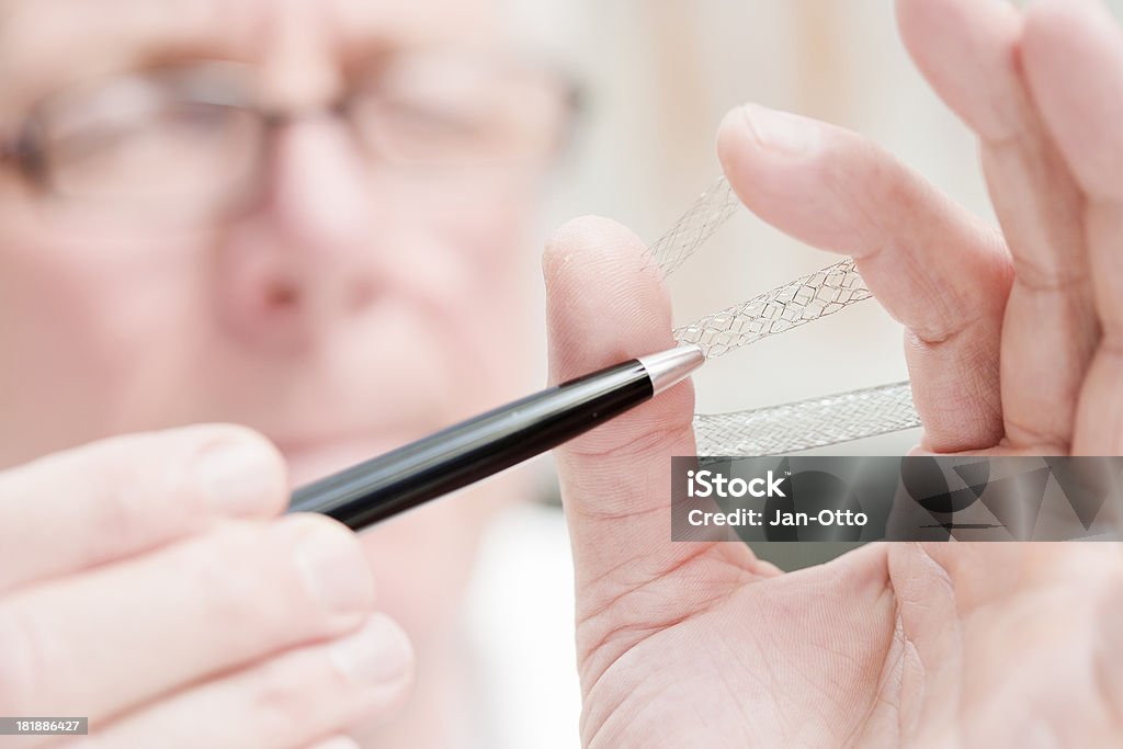 Medicamento segurando stents - Royalty-free 50 Anos Foto de stock