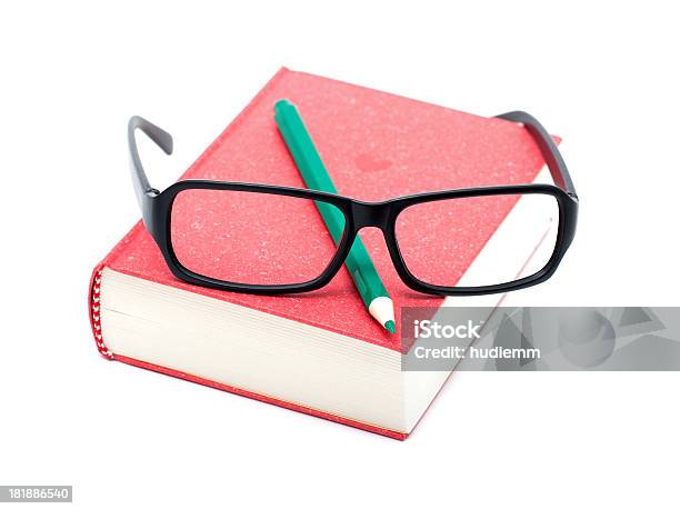 Libri E Occhiali - Fotografie stock e altre immagini di Documento - Documento, Matita, Occhiali e lenti