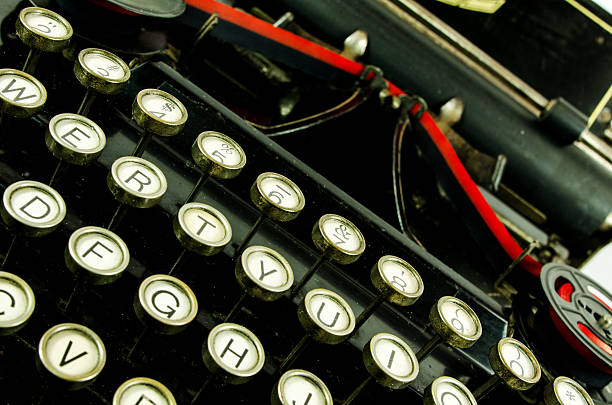 istock Keyboard of an antique typewriter 181886648
