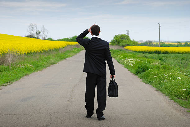 istock Businessman with suit - financial disaster 181887303
