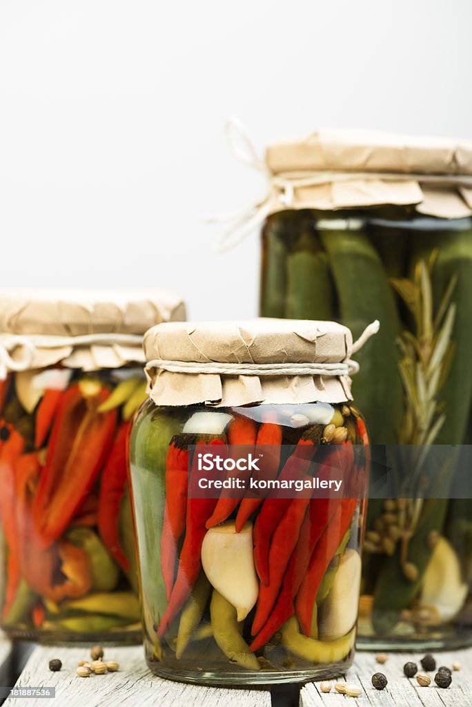 Chili-pickle - Lizenzfrei Altertümlich Stock-Foto