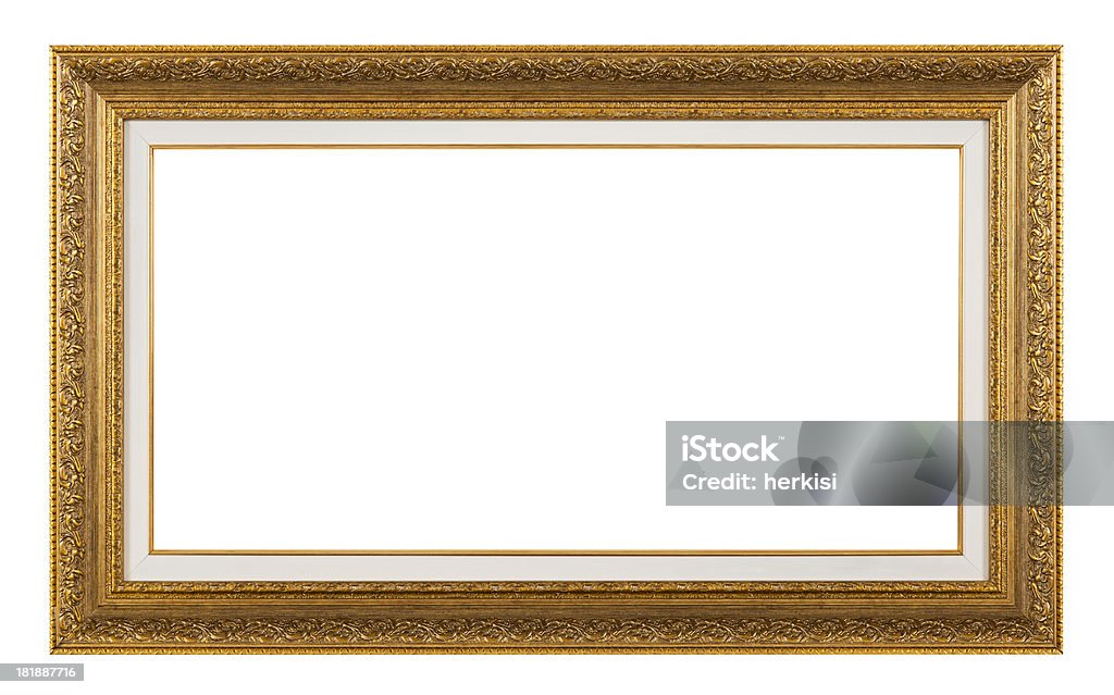 Золотой кадр - Стоковые фото Антиквариат роялти-фри