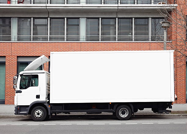 istock Delivery truck with clipping path 181887865
