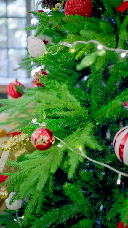 Christmas ornament on the Christmas tree.