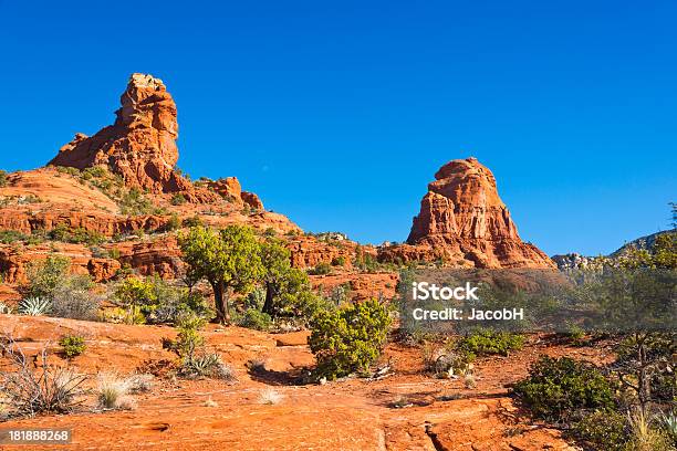 Rocce Rosse Di Sedona - Fotografie stock e altre immagini di Ambientazione esterna - Ambientazione esterna, Arizona, Cespuglio