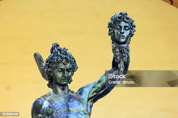 Perseus With The Head Of Medusa Stock Photo - Download Image Now - Greek Mythology, Statue, Ancient Rome