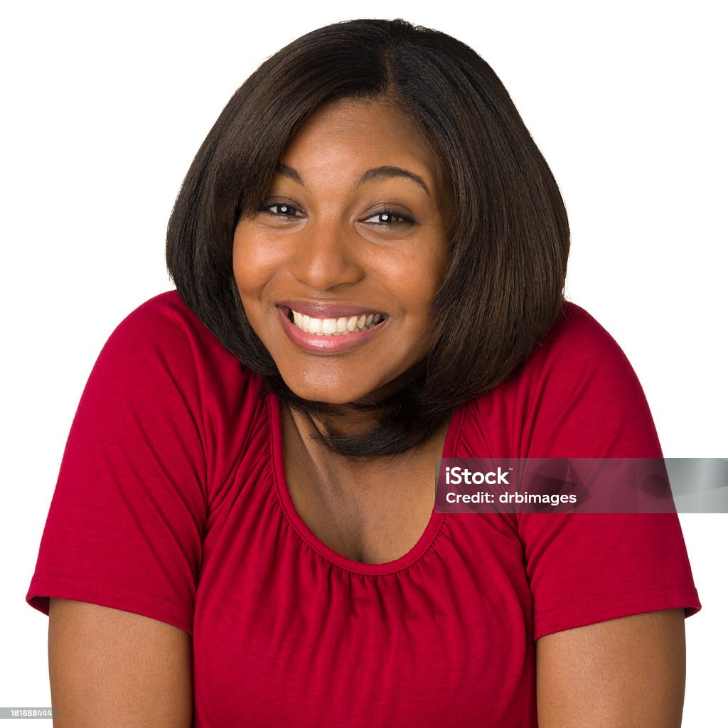 Eccitato giovane donna - Foto stock royalty-free di Afro-americano
