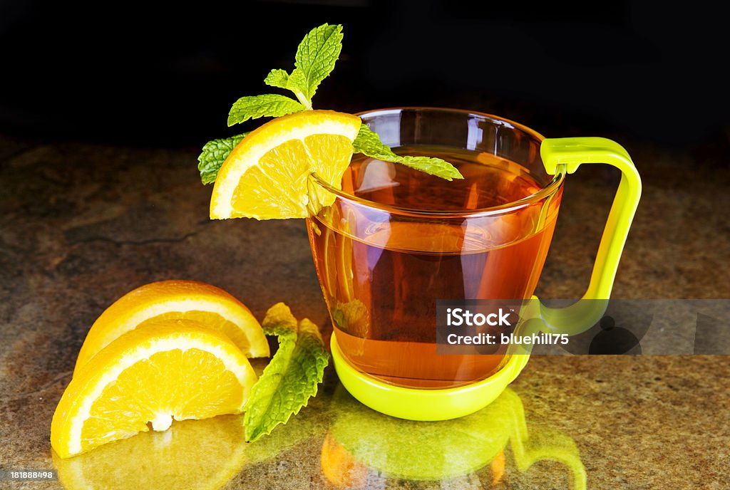 Orange Tee - Lizenzfrei Einzelner Gegenstand Stock-Foto