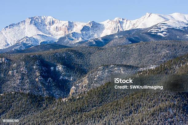 Photo libre de droit de Frosty Pikes Peak banque d'images et plus d'images libres de droit de Abrupt - Abrupt, Beauté de la nature, Colorado