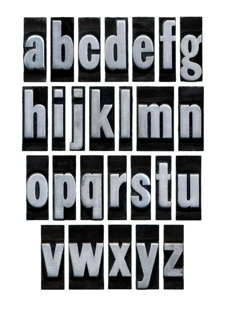istock Vintage Metal Alphabet Set 181889078