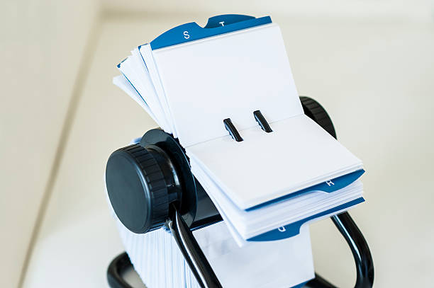 istock Rolodex business card holder 181889089
