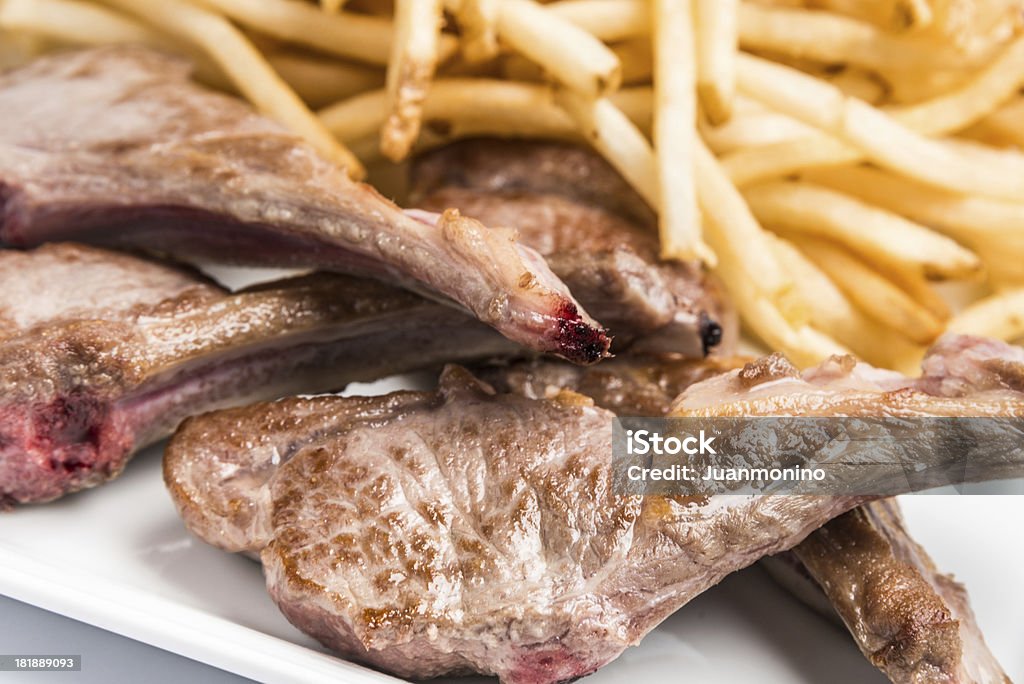 램 찹, 후라이 - 로열티 프리 램찹-고기 부위 스톡 사진