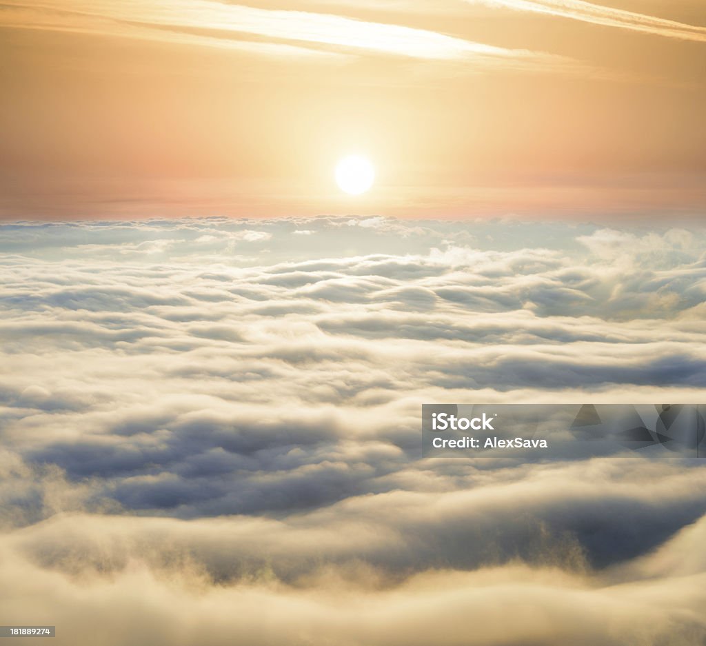 Bright Sunrise Above Clouds Stock Photo - Download Image Now - Majestic,  Cloud - Sky, Cloudscape - iStock