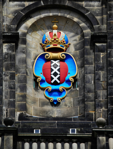 Amsterdam coat of arms on Westertoren Church