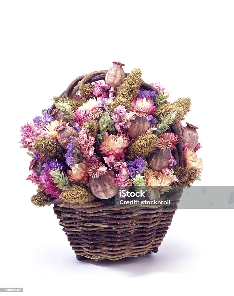 花のバスケット織り - 籠のロイヤリティフリーストックフォト
