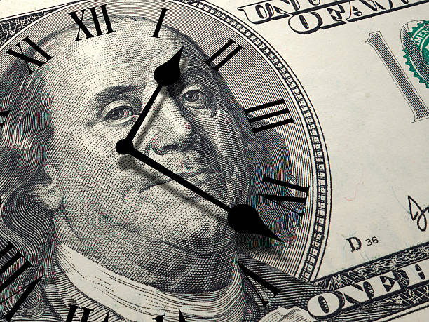 el tiempo es dinero concepto - time and money fotografías e imágenes de stock