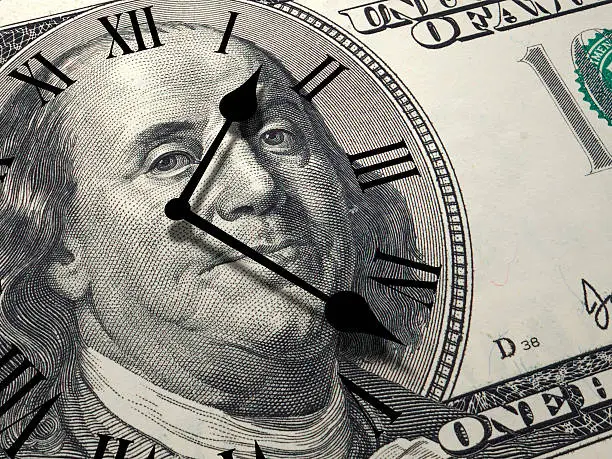 Photo of Time is money concept