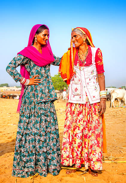 istock Mother and Daughter in India 181889944