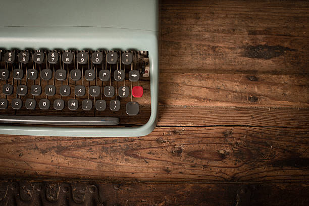 istock Color Image of Teal, Vintage Manual Typewriter, With Copy Space 181889964