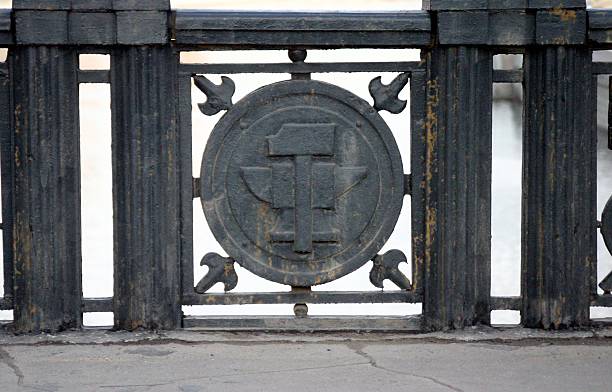 Railing Of Bridge Near The Kremlin