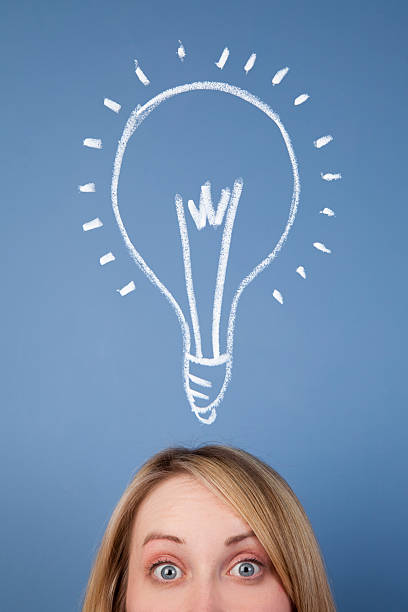 istock Woman with a big ideas concept 181890598