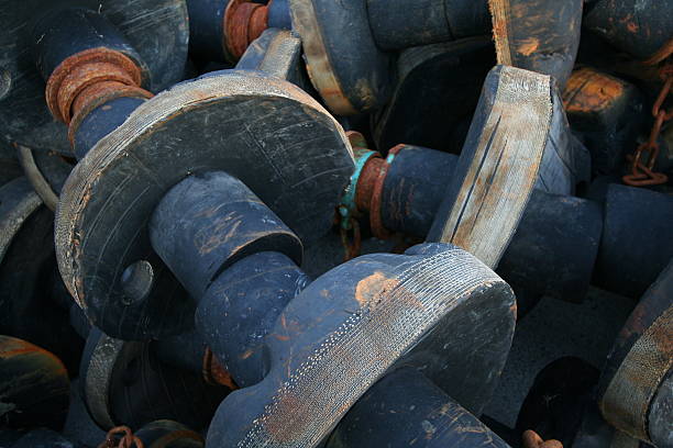 Demersal trawling gear stock photo