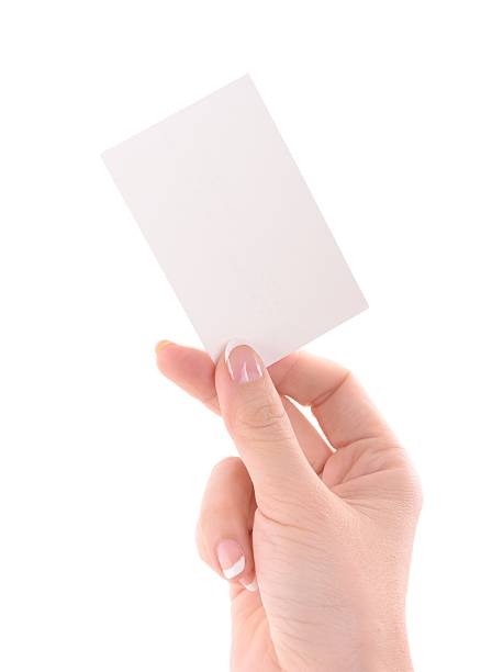 istock Showing the business card 181890712
