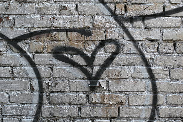 Graffiti cuore - foto stock